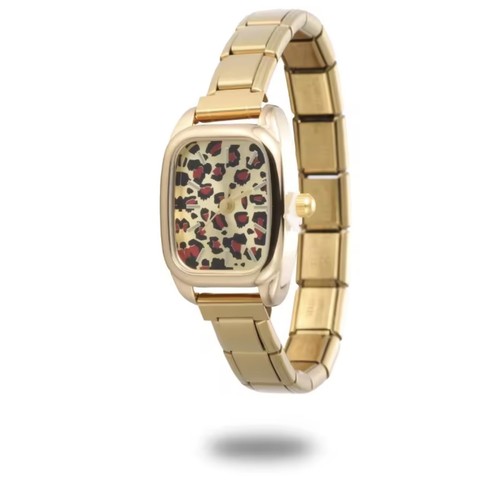 Leopard skin dial charm - leopard,
